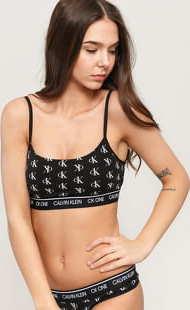 Calvin Klein CK ONE Unlined Bralette černé / bílé