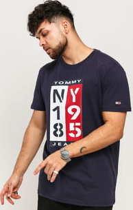 TOMMY JEANS M 1985 Vertical Logo Tee navy