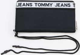 TOMMY JEANS Logo Tape Large Wallet černá / bílá