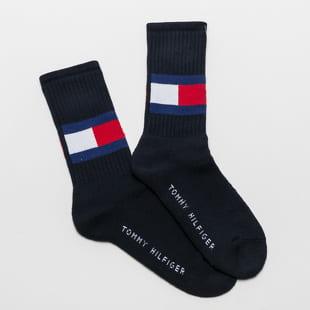 Tommy Hilfiger TH Jeans Flag Socks navy