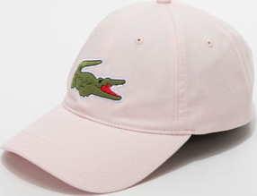 LACOSTE Large Logo Cap světle růžová
