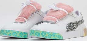 Puma Cali Fur Sophia Webster puma white - metallic silver