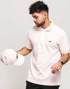LACOSTE Men's Polo T-Shirt růžové