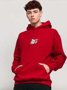 F*CK THEM Winter Hoodie červená