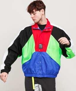 Puma TFS OG Track Jacket černá / červená / neon zelená / modrá