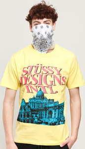 Stüssy Rome Tee žluté
