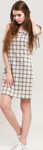 Fila Tess AOP Halter Neck Dress béžové / černé / červené