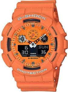 Casio G-Shock GA 100RS-4AER oranžové