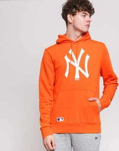 New Era MLB Seasonal Team Logo Hoody NY oranžová / bílá