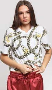 Nike W NSW Tee Glam Dunk Crop bílé / černé / žluté