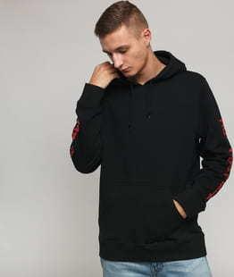HUF Riot Hoodie černá
