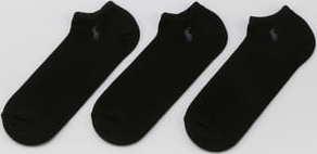Polo Ralph Lauren 3Pack No Show Socks černé