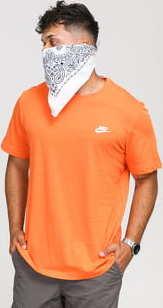 Nike M NSW Club Tee tmavě oranžové