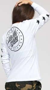 Santa Cruz W Spangle LS Tee bílé