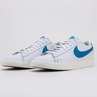 Nike Blazer Low Leather white / laser blue - sail