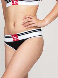 Calvin Klein CK ONE Thong černé / bílé