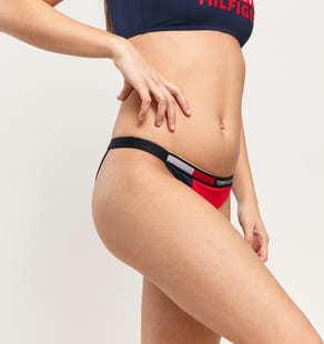 Tommy Hilfiger Bikini - Slip červené / navy