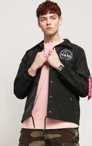 Alpha Industries NASA Coach Jacket černá