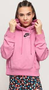 Nike W NSW Air Hoodie Fleece BB tmavě růžová