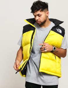 The North Face M 1996 Retro Nuptse Vest světle žlutá / černá