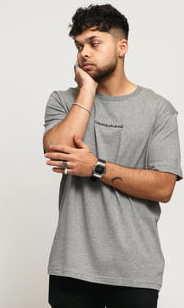 CALVIN KLEIN JEANS M Institutional Chest Logo Tee melange šedé