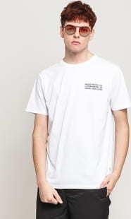 WOOD WOOD Info Tee bílé