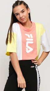 Fila Women Bai Cropped Tee lososové / žluté / bílé