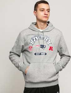 New Era NFL Graphic PO Hoody Patriots melange šedá