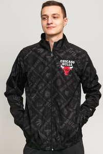 New Era NBA AOP Track Bulls černá / tmavě šedá