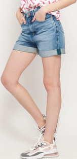 TOMMY JEANS W High Rise Mom Short save 20 lt bl rig 30