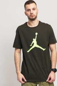 Jordan M J Jumpman SS Crew tmavě olivové