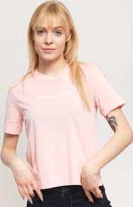 CALVIN KLEIN JEANS W Shrunken Institutional Tee světle růžové