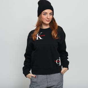 CALVIN KLEIN JEANS Washed Monogram Oversized černá