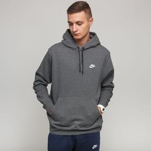 Nike M NSW Club Hoodie PO BB melange tmavě šedá