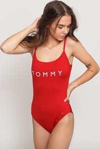 Tommy Hilfiger One Piece Swimsuit červené