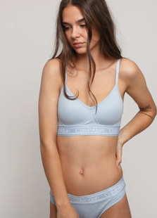Calvin Klein Light Lined Bralette světle modré