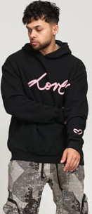 F*CK THEM Love Them Hoodie černá