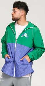 Jordan M J Jumpman Classics Windwear Jacket zelená / fialová