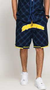 Pink Dolphin Legendary Strike Short navy / žluté