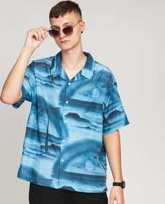 Stüssy Island Shirt modrá / tmavě modrá