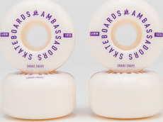 Ambassadors Wheels 103A bílé / fialové 54mm
