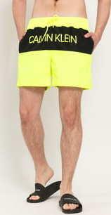 Calvin Klein Medium Drawstring neon žluté / černé