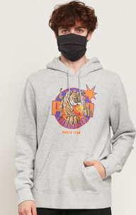 Puma X The Hundreds Hoodie melange šedá