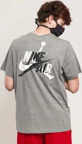 Jordan M J Jumpman Classics Graphic Tee melange šedé