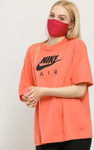 Nike W NSW Air Top SS BF tmavě růžové