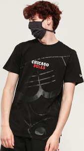 New Era NBA Big Logo Tee Chicago Bulls černé