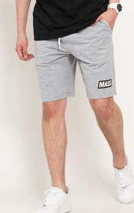Mass DNM Sweatshorts Big Box melange šedé