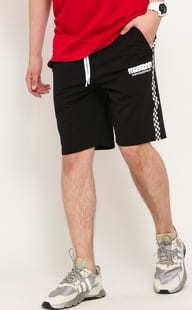 Mass DNM Sweatshorts Castling černé / bílé