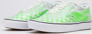 Vans ComfyCush Slip-Skool (checkerboard) green gecko / true white