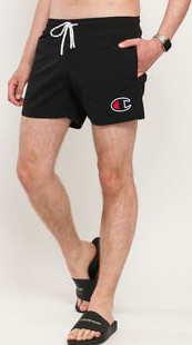 Champion Logo Beachshort černé